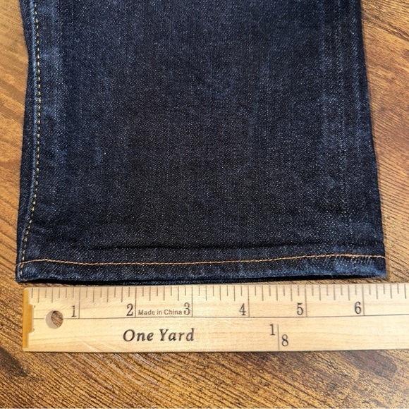 Abercrombie & Fitch Jeans Mens 30x30 Blue Performance Selvedge Straight Stretch - Picture 13 of 14